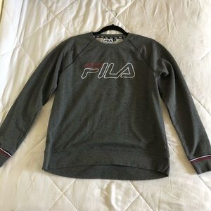 Sweatshirt with a wide U neck. Fairly new, hardly used.